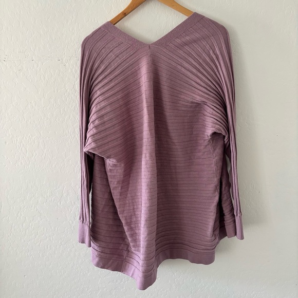 Lavender Open-Front Cardigan Sweater - Picture 4 of 4
